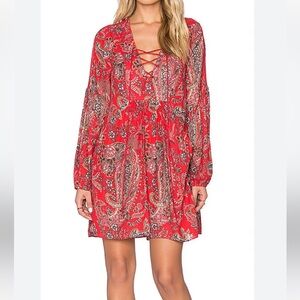 Free People Rain or Shine Peasant Dress